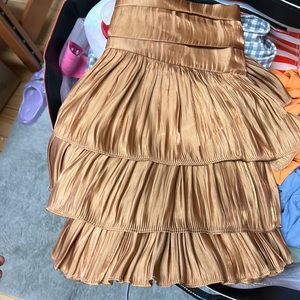 Vestique metallic skirt
